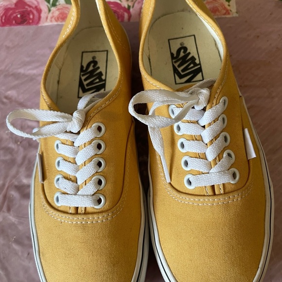 Vans authentic yellow sneakers canvas low top - Picture 4 of 10